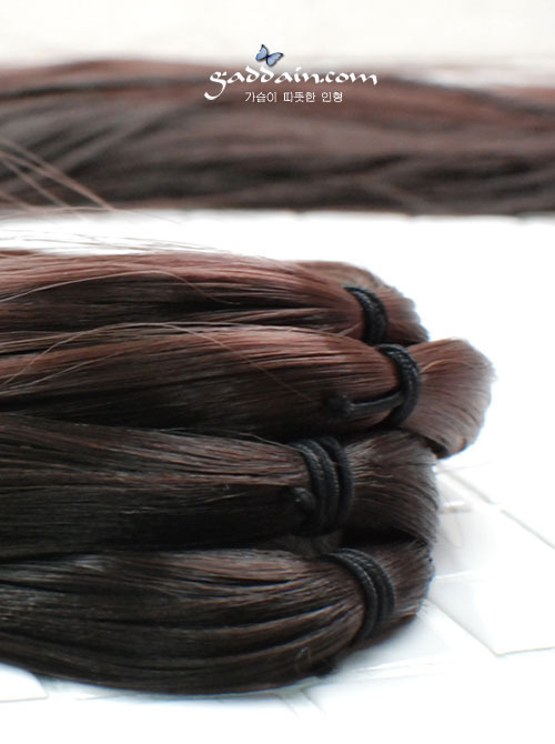 [인형머리카락]롱 스트레이트 가발원사 2color (1묶음/150cm)/인형가발