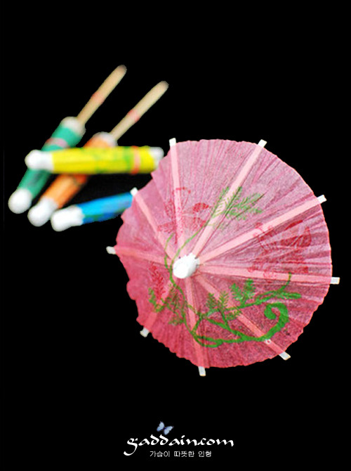 종이 우산 (길이 10cm)/화이트
