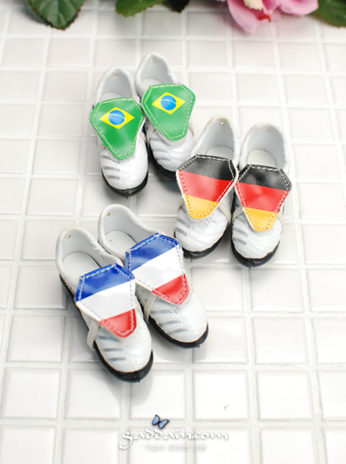 월드컵 축구화 운동화 3color (7.5*2.5*3.3cm)/한켤레/왼발2개/인형신발